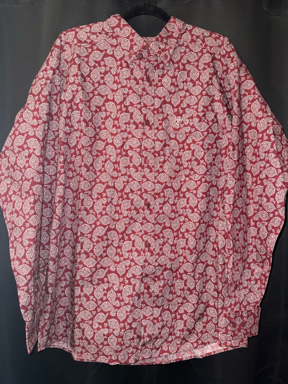 ARIAT Red Paisley Button-Up Shirt